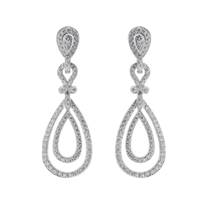 Teardrop-Diamond-Earrings