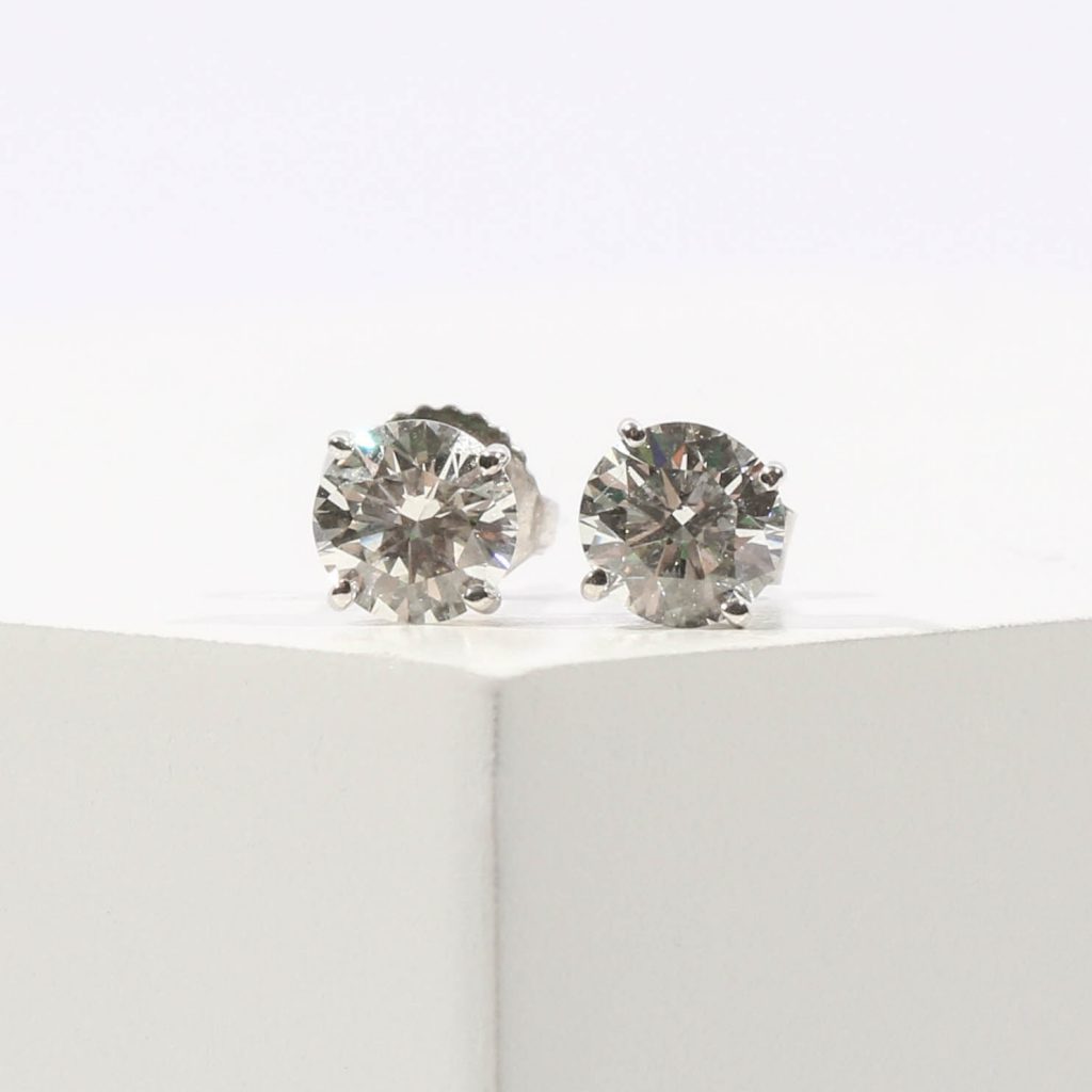 Diamond Studs on Desk