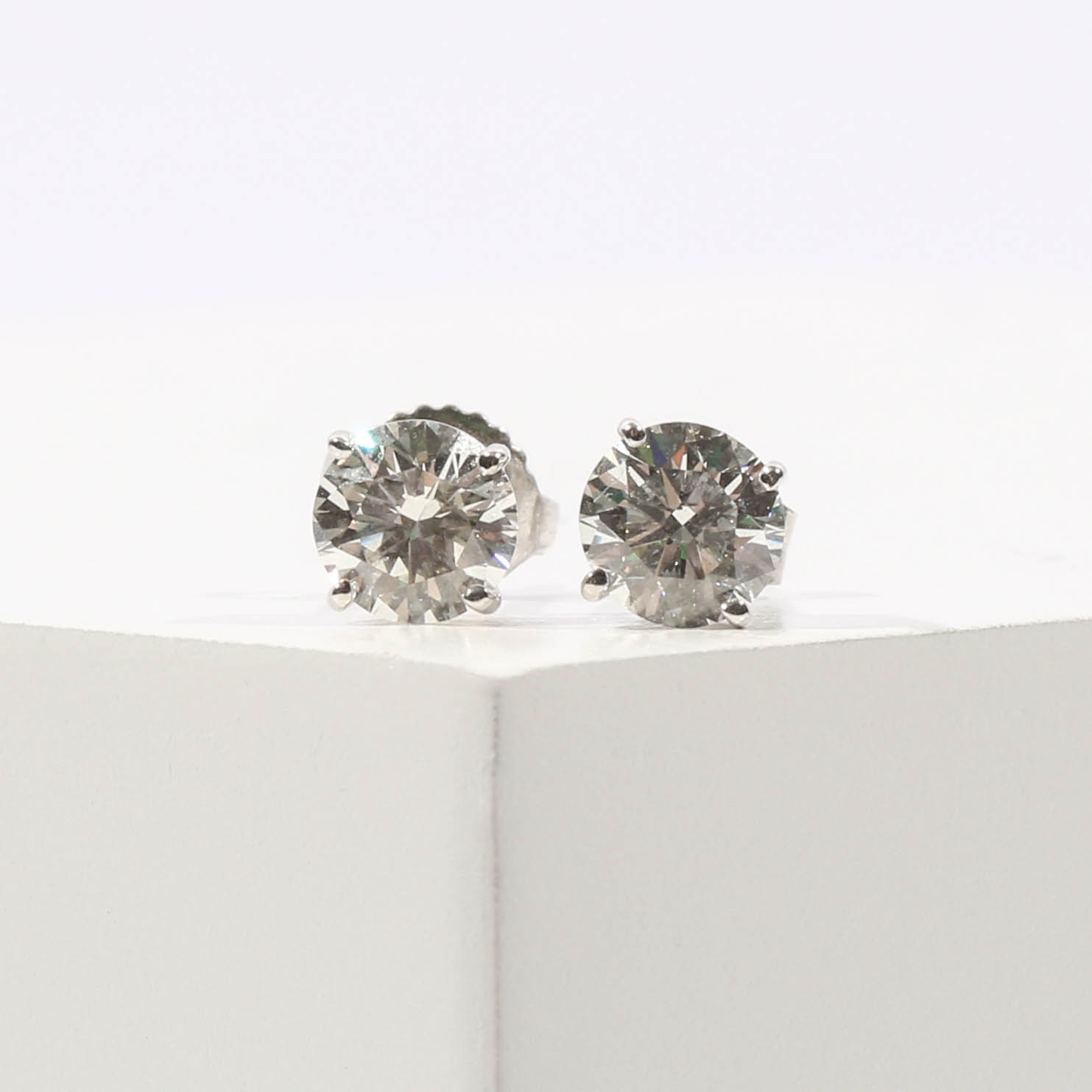 Diamond Studs on Desk