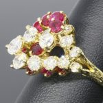 ruby diamond vintage ring