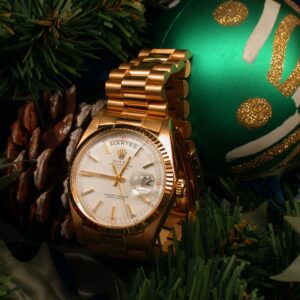 Rolex in christmas setting