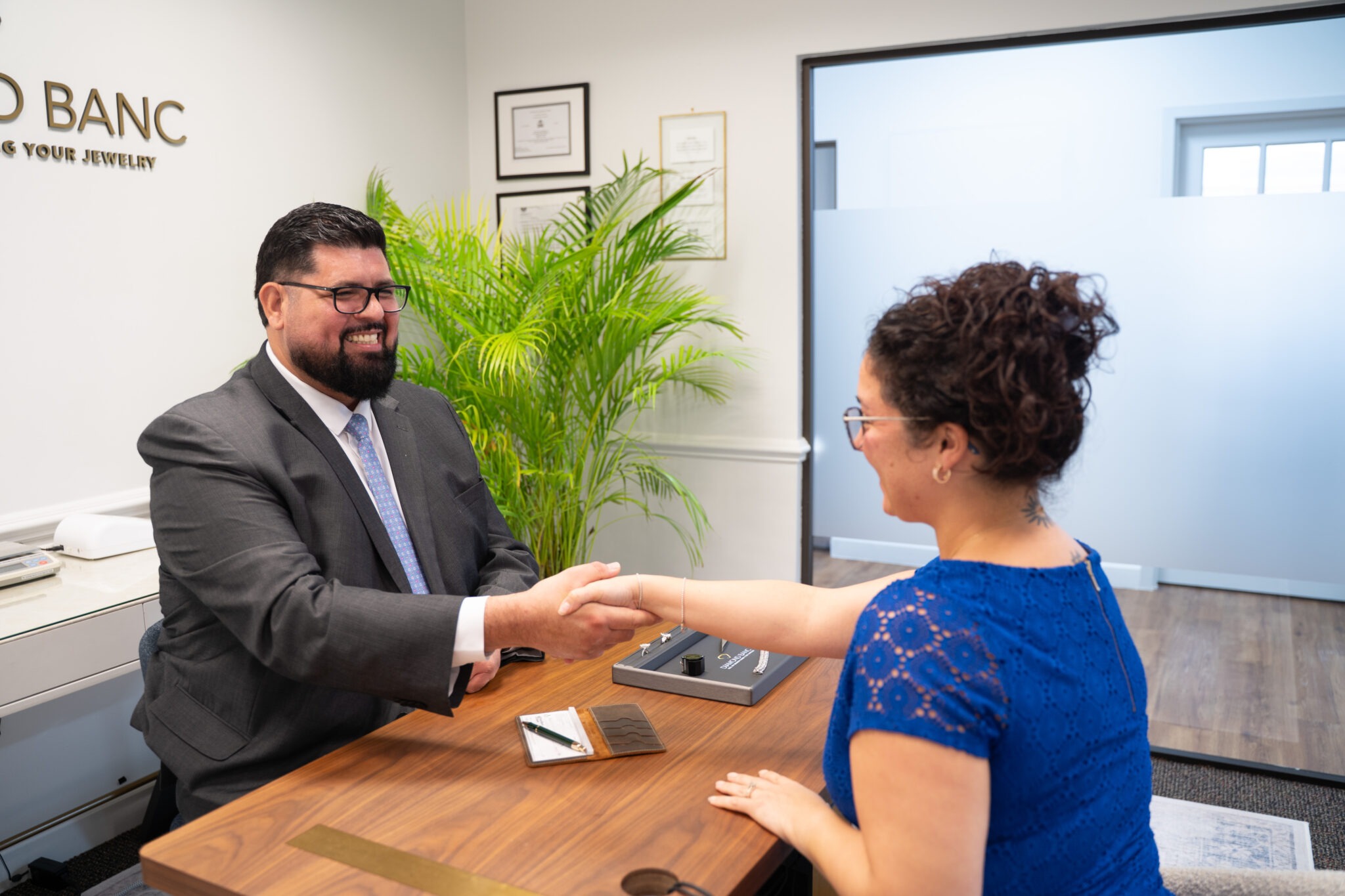 Roberto Polanco with a client in Orlando, FL