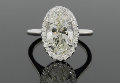 3CT Oval Diamond Ring