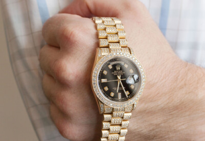 Fully-Diamond-Studded-Rolex-Watch