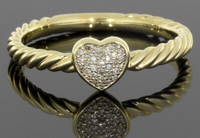 Pave-Heart-Ring