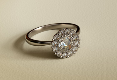 Flower Design Diamond Ring