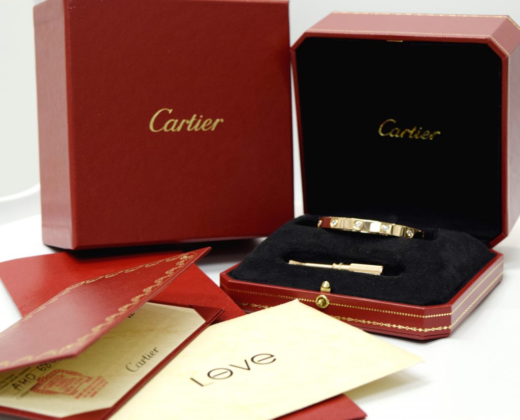 The History of the Iconic Cartier Love Bracelet Diamond Banc