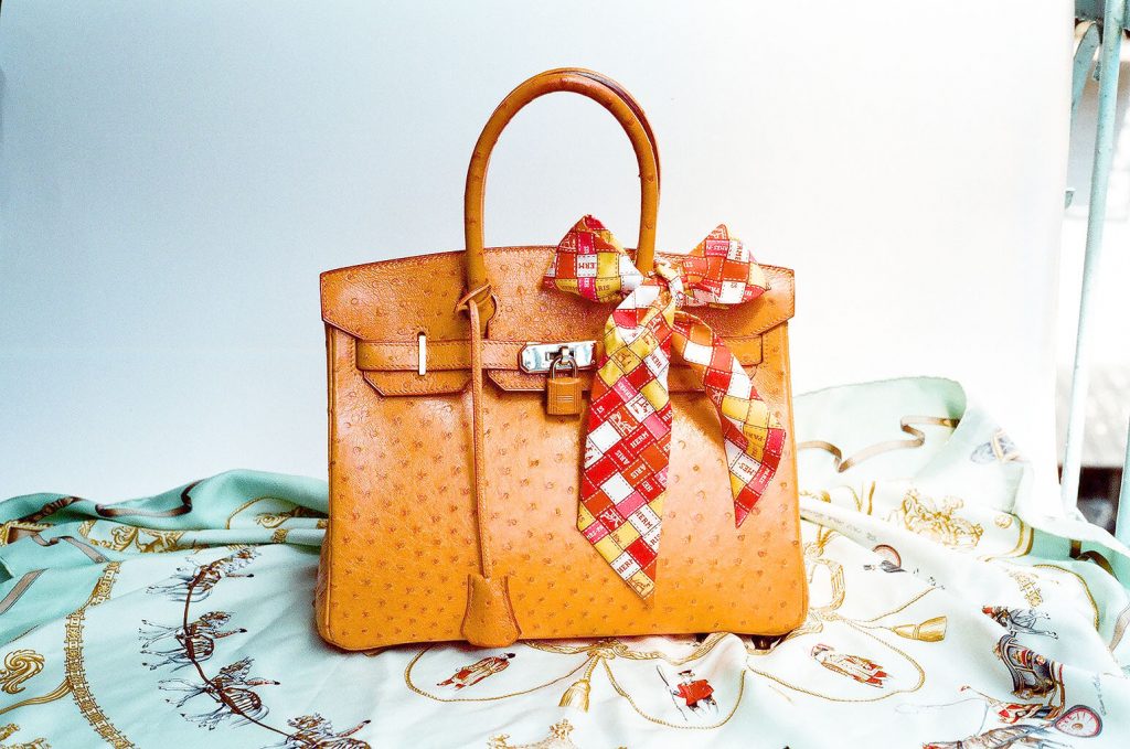 celebrity hermes birkin orange