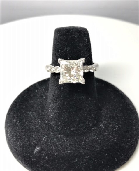 Diamond Banc paid $5600 for this 2.56ct Princess Cut Diamond Ring