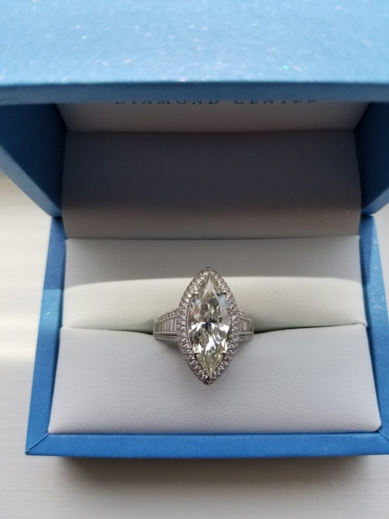 4ct Marquise Shaped Diamond used for a collateral based loan