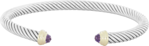 David Yurman Amethyst Cable Flex bracelet