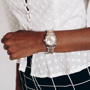 Rolesor Gold and Steel Fluted Bezel Rolex Datejust