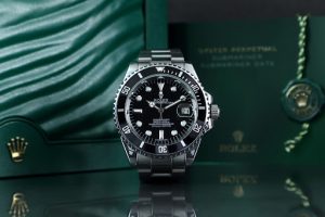 Rolex Black Submariner with Box and Paperwork