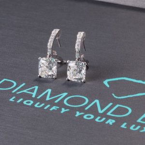 diamond earrings that we purchased from a client.