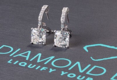 diamond earrings that we purchased from a client.