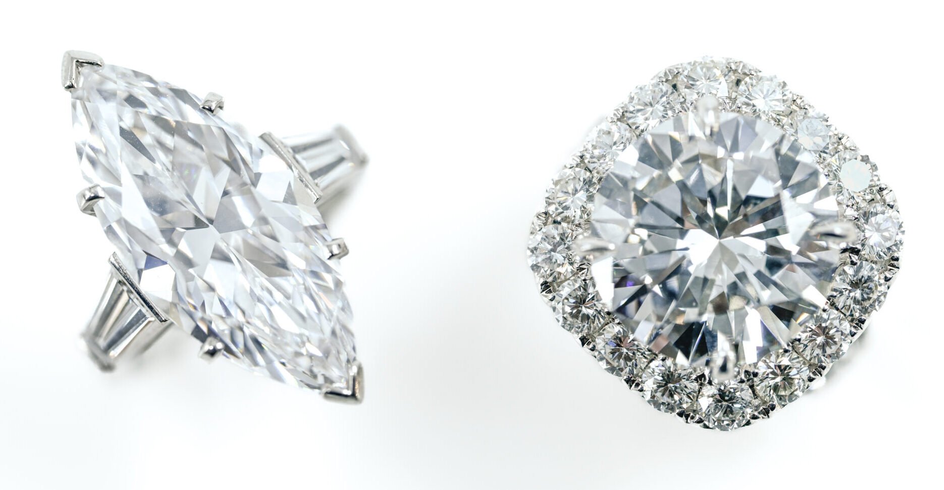 Two diamond rings