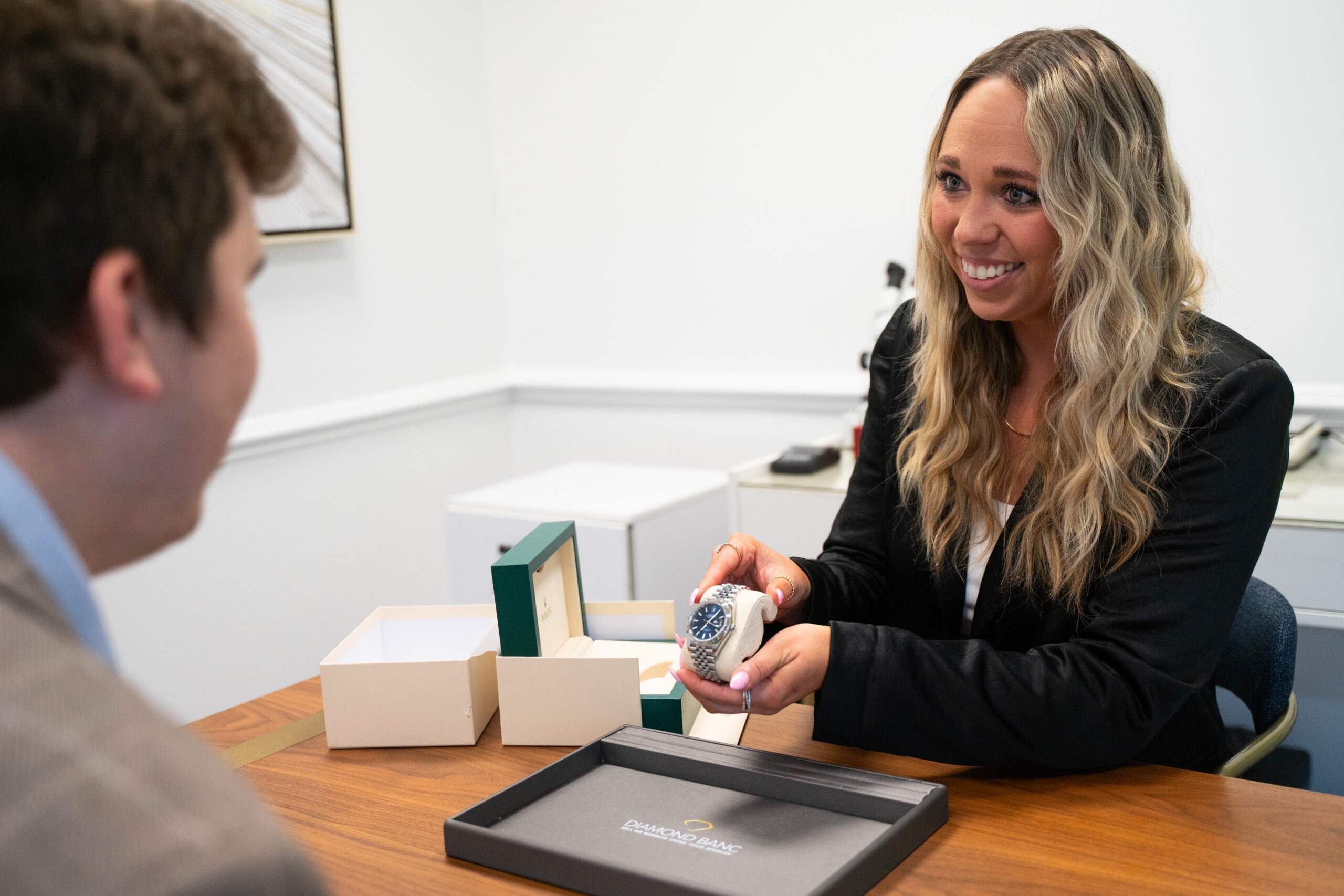 Kaila Riefesel with a client in Tampa