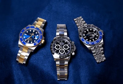 Rolex Submariner with a black dial, selected from Diamond Banc's image library